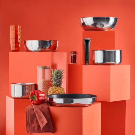 Set 22 piese Tefal Ingenio Emotion L897SM74, cratite 16/18/20 cm, tigai 22/24/26/28 cm, tigaie saute 24 cm, wok 26 cm, capace 16/18/20 cm, 2 manere [7]