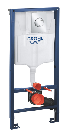 Toalete - Set 3 in 1 rezervor WC Grohe 39581000, 1130 mm, 500 mm, 2 moduri spalare, incastrat, uscata, verticala, suport