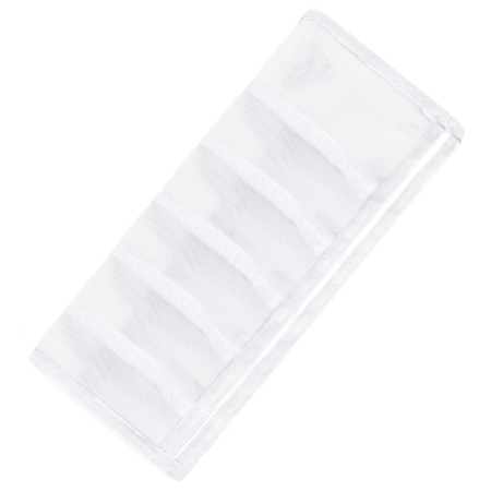 Set 3 organizatoare sertar pliabile pentru sosete/lenjerie, alb [6]