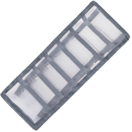 Set 3 organizatoare sertar pliabile pentru sosete/lenjerie, gri [8]