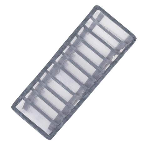 Set 3 organizatoare sertar pliabile pentru sosete/lenjerie, gri [7]