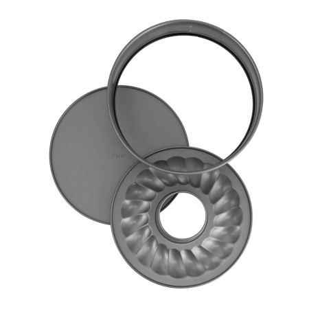 Set 3 piese pentru copt Tefal Easybake J174S274, forma rotunda cu margini detasabile 25 cm, baza pentru savarina, tava dreptunghiulara 26cm, i [5]