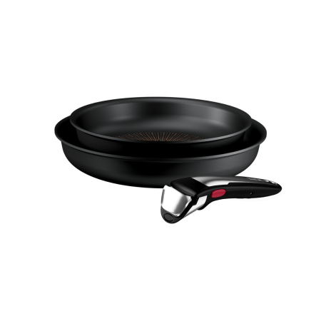 Set 3 piese Tefal Ingenio Excellence+ P0009553, tigaie de 24/28 cm, maner detasabil, tehnologie FUSIONCORE, Thermo-Signal™, invelis antiaderent, alu [6]