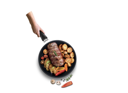 Set 3 piese (tigaie 24/28 + maner) Ingenio Unlimited Tefal L7638942, aluminiu, negru [1]