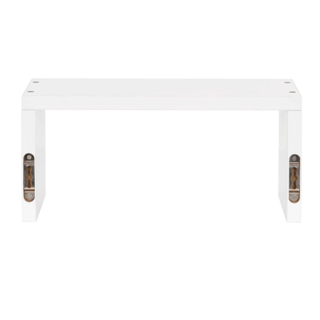 Set 3 rafturi perete mdf decorative organizare 30 45 60 cm, 15 cm adancime, design modern, alb [8]