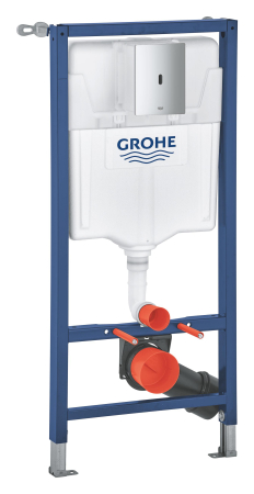 Toalete - Set 3in1 cadru WC Grohe 39883000, 1130 mm, 500 mm, 90, 110 mm, 2 moduri spalare, incastrat, uscata, crom