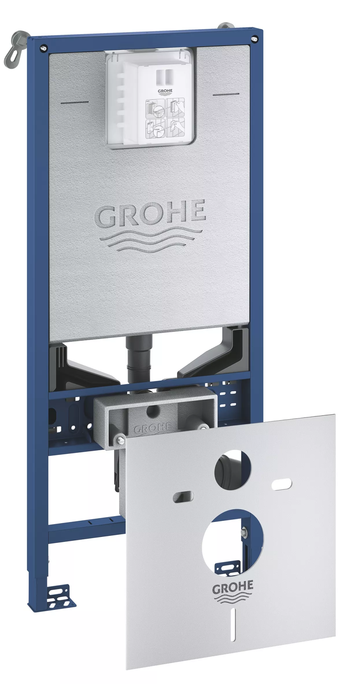 Accesorii WC - Set 3in1 rezervor WC Grohe Rapid SLX 39598000, antifonare, burduf S, otel