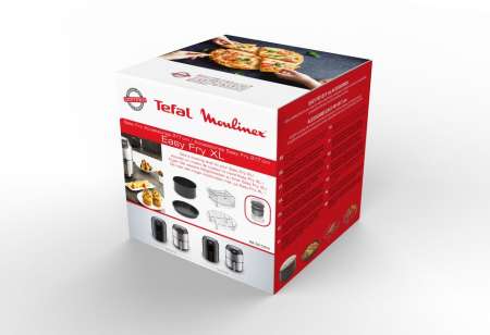 Set 4 accesorii Tefal XA112010, 17 cm, compatibile cu friteuzele cu aer cald Easy Fry XL, tava pentru pizza, vas pentru copt, gratar pentru friptur� [9]