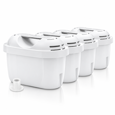 Filtrarea apei - Set 4 filtre de apa HAEGER BRIGHT WATERS, Compatibile cu alte branduri, Indicator digital de schimbare a filtrului