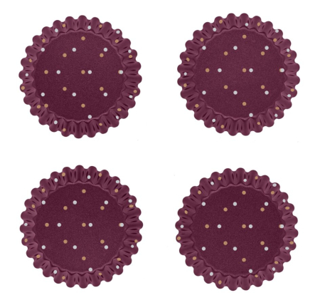 Set 4 forme pentru copt briose Tefal PerfectBake J5558102, 11 cm, invelis antiaderent [1]