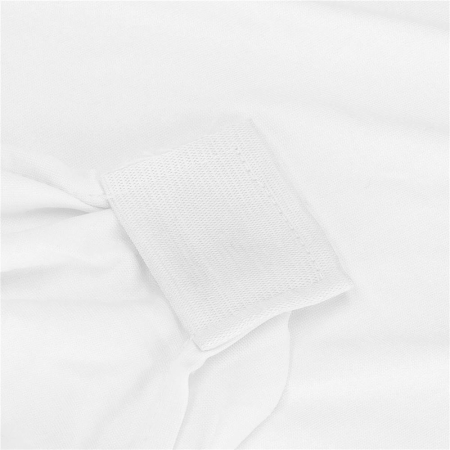 Set 4 huse universale scaune evenimente poliester spandex, marime universala, banda elastica, alb [6]