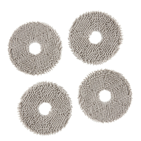 Electrocasnice - Set 4 lavete mop Rowenta ZR954A03, pentru aspiratoare robot X-Plorer S575 MAX / S580 MAX, lavabile, gri