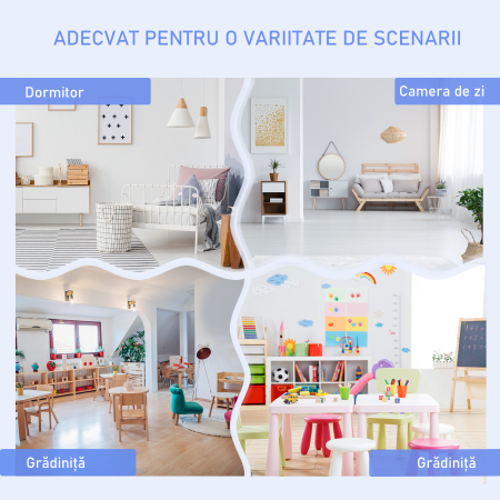  Set 4 Piese cu Masuta pentru Copii, 2 Scaune si Banca [5]