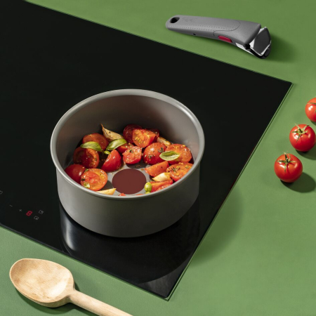 Set 4 piese Tefal Ingenio Renew L2609402, oale 16 / 18 / 20 cm, maner detasabil, inductie, invelis antiaderent ceramic, 100% aluminiu reciclat, g [3]