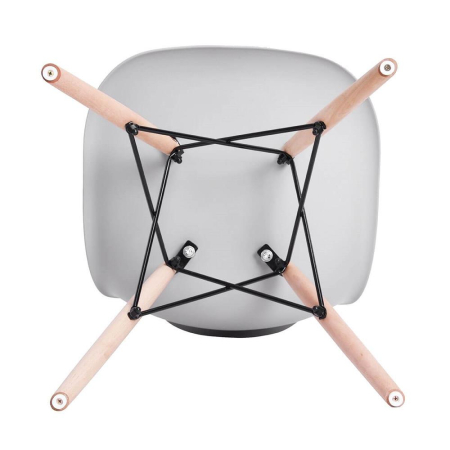 Scaun dining Scandinav pentru bucatarie, 38x42x82cm, gri [4]