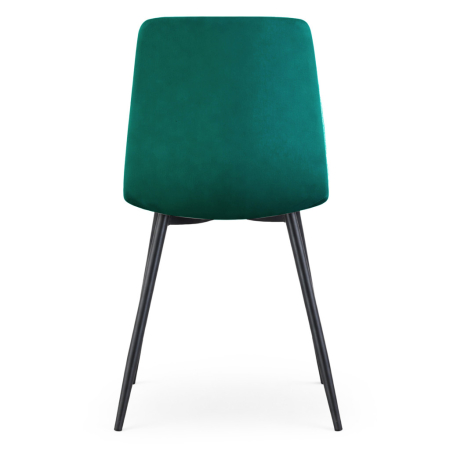 Set 4 scaune dining tapitate din catifea, capitonate Livo, 46x44x87 cm, maxim 130 kg, verde [3]