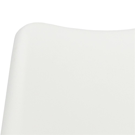 Set 4 scaune dining Verdhe pentru bucatarie cu perna tapitata cu piele ecologica, 44x82cm, alb [9]