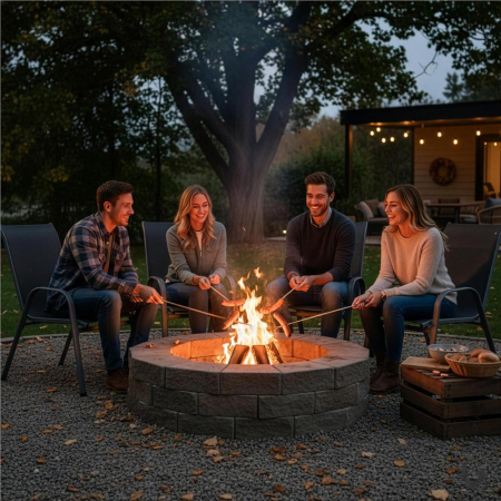 Set 4 scaune gradina cu brate, cadru otel si sezut textilene, 53x72x92 cm, gri [9]