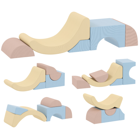 Dormitor & birou -  Set 5 Blocuri Moi pentru Copii 1.5-8 Ani Multicolor