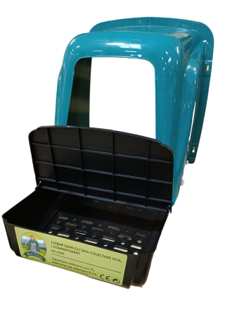 Set 5buc cuibar gaini cu tava colectare oua [2]