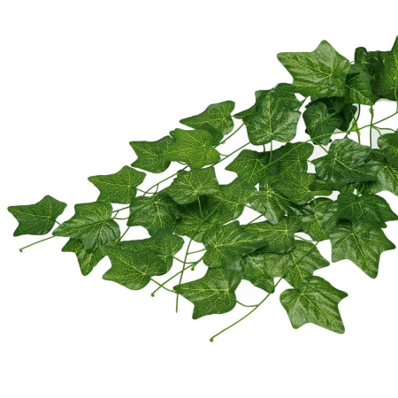 Set 6 ghirlande iedera artificiala pentru decorare, 6x208cm, frunze mici, verde [12]