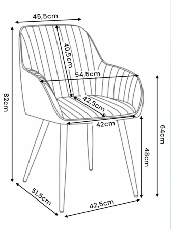 Set 6 scaune tapitate, Livo, velur matlasat, 46x44x87 cm, verde smarald [10]