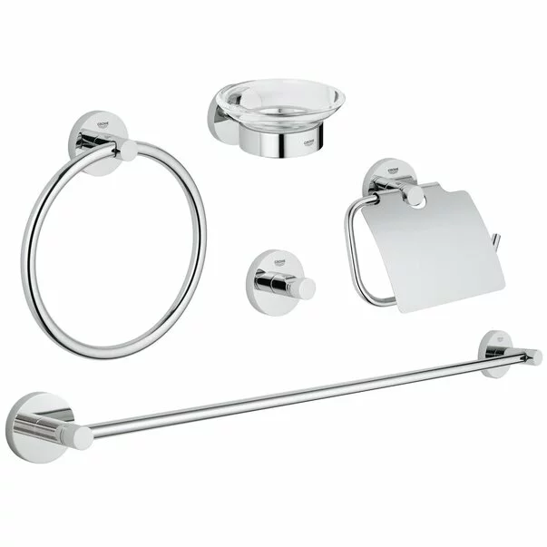 Accesorii lavoare - Set accesorii Grohe Essentials 5 piese