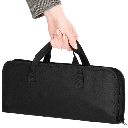 Set accesorii gratar inox 20 piese cu furculita spatula cleste perie, rezistente la caldura, husa transport inclusa [8]