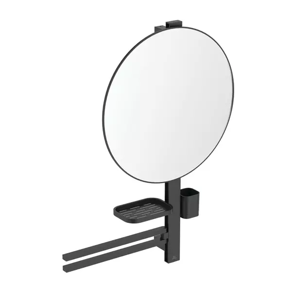 Accesorii lavoare - Set accesorii pentru lavoar Ideal Standard Alu+ negru mat 80 cm din aluminiu