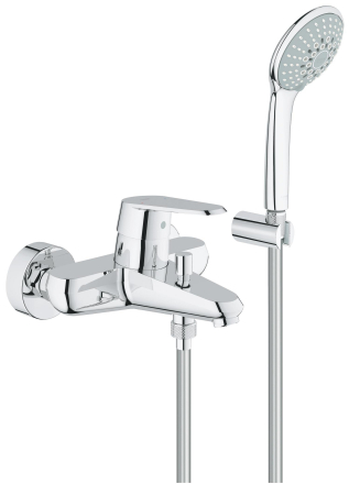 Baie - Set baterie dus Grohe 33395002, tip incastrare aparent, tip comanda monocomanda, set de dus inclus, crom