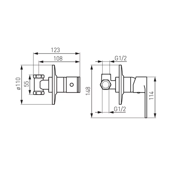 Set Baterie Ferro Algeo si Dus igienic Ferro Presso crom [1]