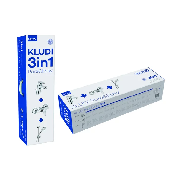 Set baterie lavoar baterie dus si set dus Kludi Pure&Easy crom [7]