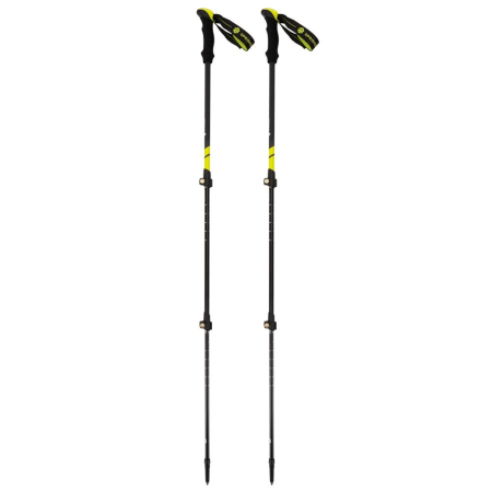 Set bete trekking reglabile 62-135 cm, aluminiu, cu accesorii si husa, negru si verde [20]