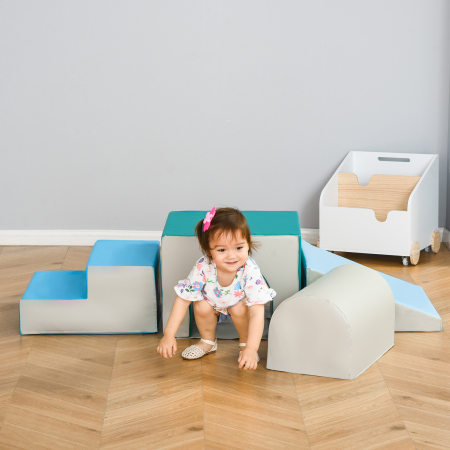  Set Blocuri Moi Copii - 4 Piese Modulabile, Multicolor, 1-3 Ani [1]
