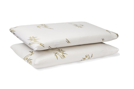 Perne - Set Brius 2 Perne Memory Bamboo, Microfibra super soft, Umplutura perna, Burete memory foam, Micro, 40x70
