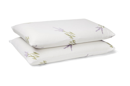 Perne - Set Brius 2 Perne Memory Lavender, Microfibra super soft, Umplutura perna, Burete memory foam, Micro, 40x70