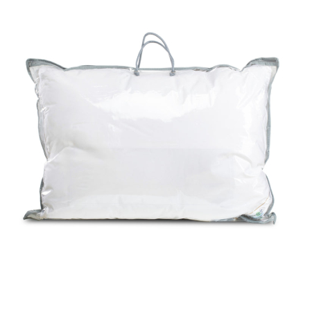 Set Brius 2 Perne Puf si Pana Rata, Bumbac, 50x70, Alb, Intretinere, Lavabila la masina (40°C) [2]