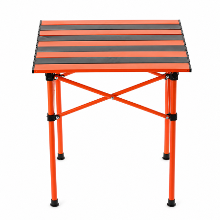 Set camping pliabil masa si 2 scaune, cadru otel, material Oxford 600D, 55x47x66 cm, negru [9]
