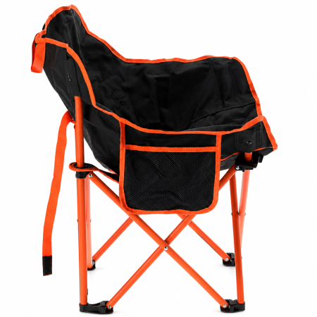 Set camping pliabil masa si 2 scaune, cadru otel, material Oxford 600D, 55x47x66 cm, negru [2]