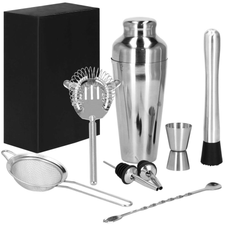 Set Cocktail Shaker Kit pentru barmani 550ml, KI23, 8 piese [2]