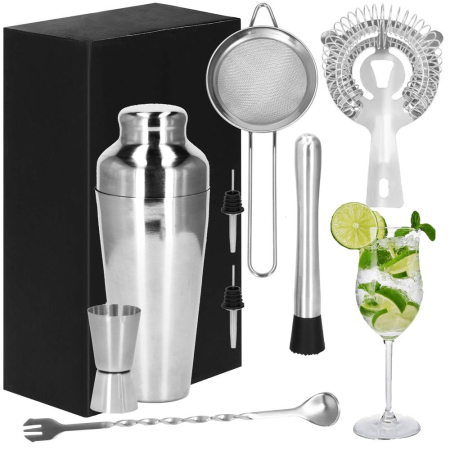 Set Cocktail Shaker Kit pentru barmani 550ml, KI23, 8 piese [13]