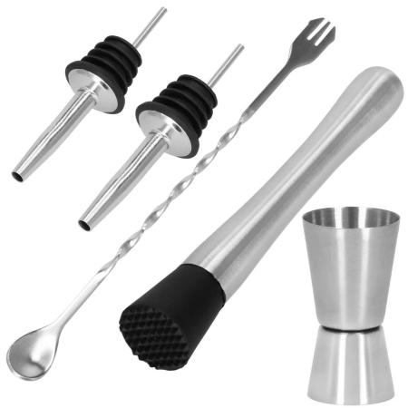 Set Cocktail Shaker Kit pentru barmani 750ml, KI14, 6 piese [8]