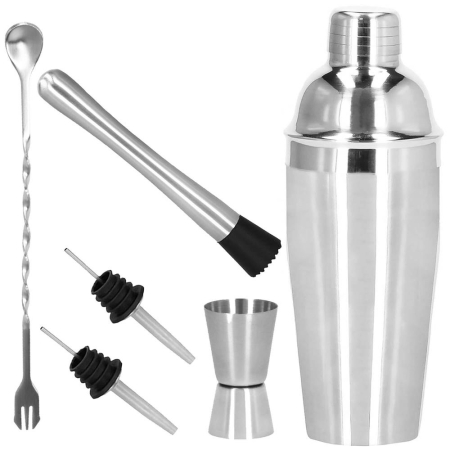 Set Cocktail Shaker Kit pentru barmani 750ml, KI14, 6 piese [13]