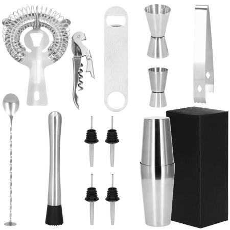 Set Cocktail Shaker Kit pentru barmani 750ml, KI16, 14 piese [24]