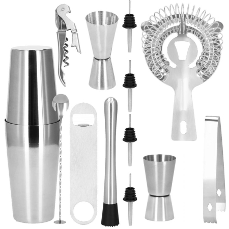 Set Cocktail Shaker Kit pentru barmani 750ml, KI16, 14 piese [29]