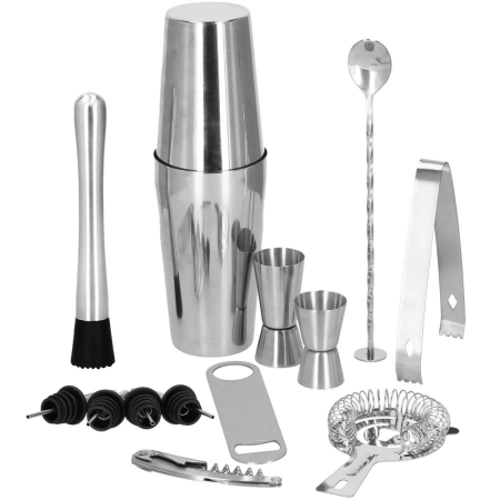 Set Cocktail Shaker Kit pentru barmani 750ml, KI16, 14 piese [28]