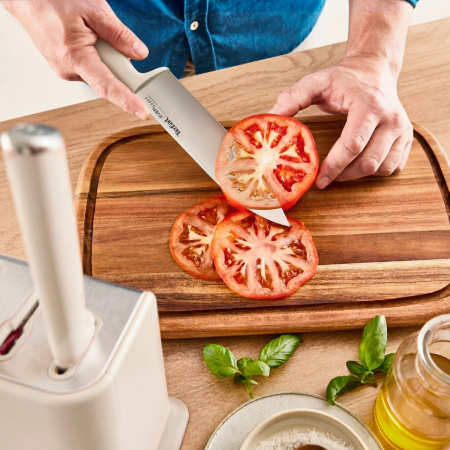 Set cutite Tefal EverSharp K2979644, 5 piese, cutitul bucatarului 20 cm, cutit pentru paine 20 cm, cutit Santoku 16.5 cm, cutit universal 12 cm, cutit [5]