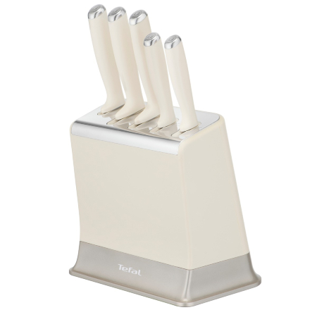 Set cutite Tefal EverSharp K2979644, 5 piese, cutitul bucatarului 20 cm, cutit pentru paine 20 cm, cutit Santoku 16.5 cm, cutit universal 12 cm, cutit [10]