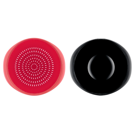 Set de 2 boluri Tefal Ingenio+ K198S234, plastic, margine pentru turnare, manere ergonomice, compatibilitate cu masina de spalat vase, negru & rosu [13]