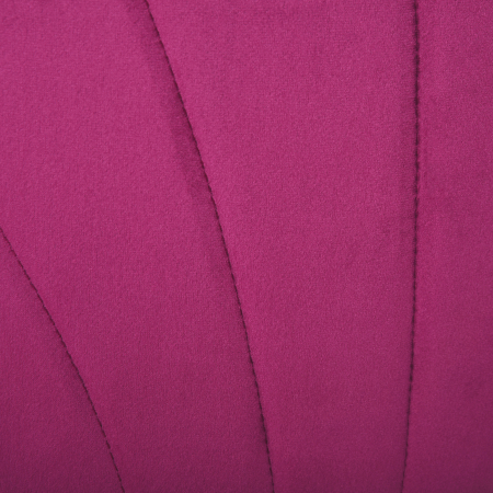 Set de 2 Scaune tapitate de sufragerie fara cotiere, spatar curbat fucsia [8]